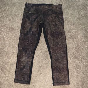 Lululemon wunderunder crop leggings